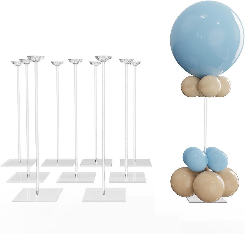 YALLOVE Clear Acrylic Tabletop Balloon Stand Kit(Balloons Not Included)