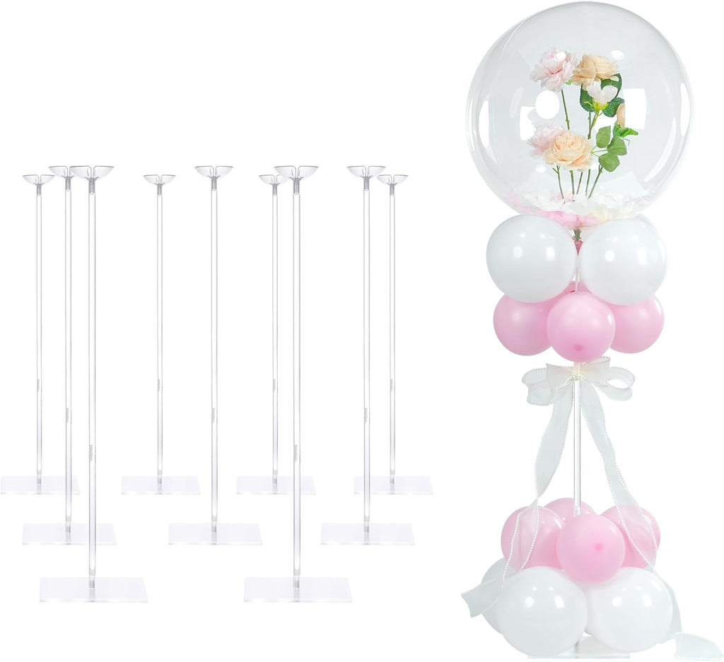YALLOVE Adjustable Balloon Stands for Table Set of 4/10(Balloons Not Included)