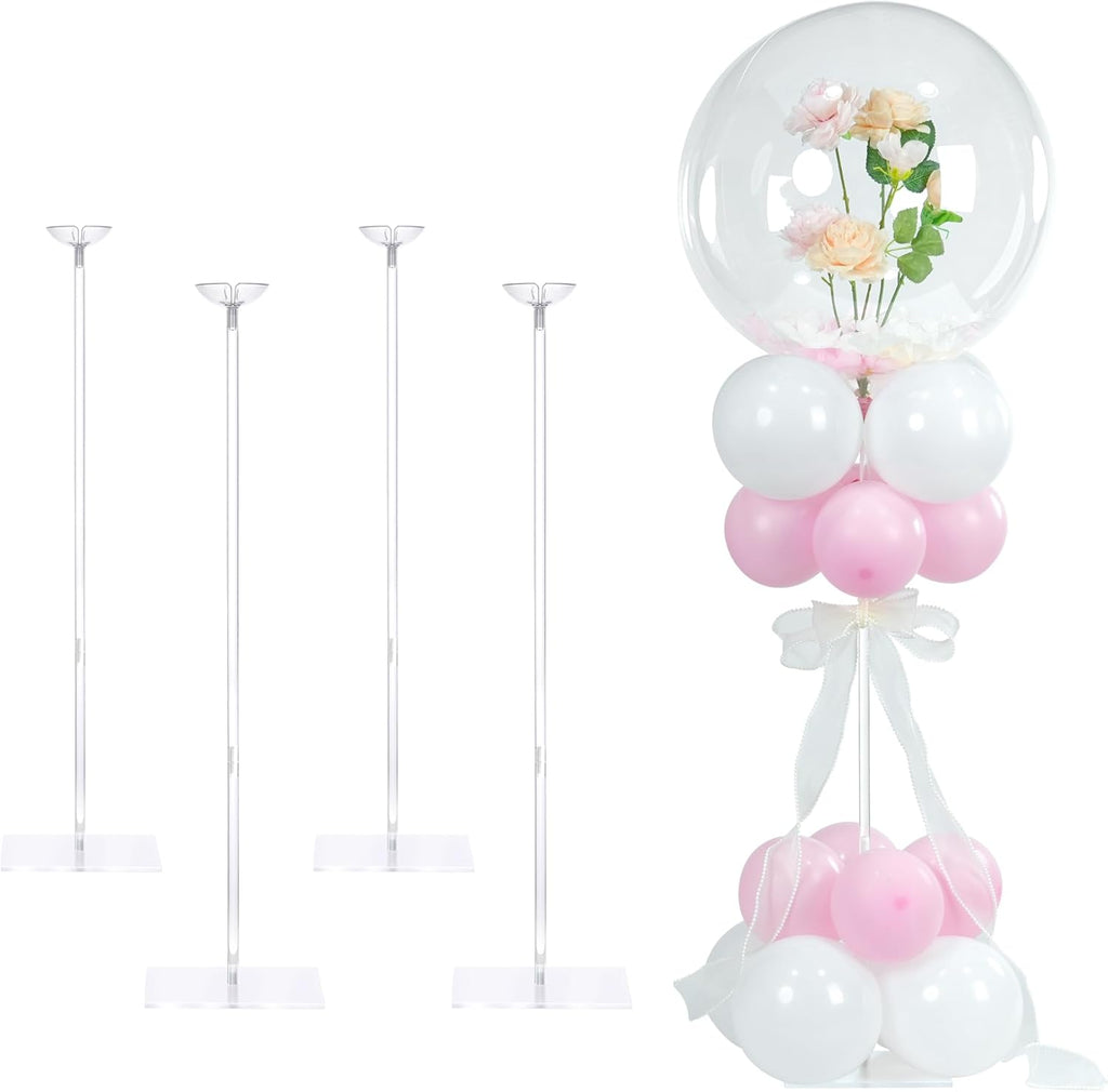 YALLOVE Adjustable Balloon Stands for Table Set of 4/10(Balloons Not Included)