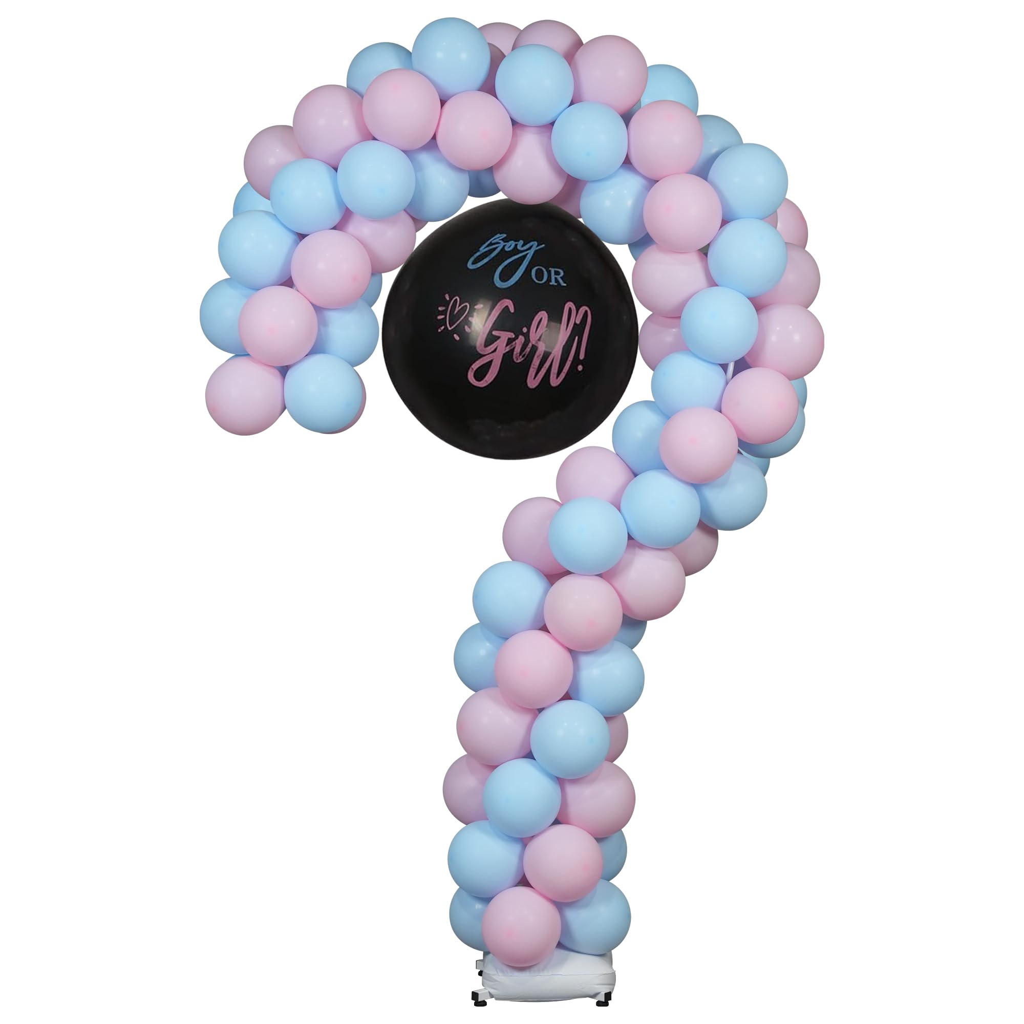 YALLOVE Metal Question Mark Balloon Stand for Baby Gender Reveal
