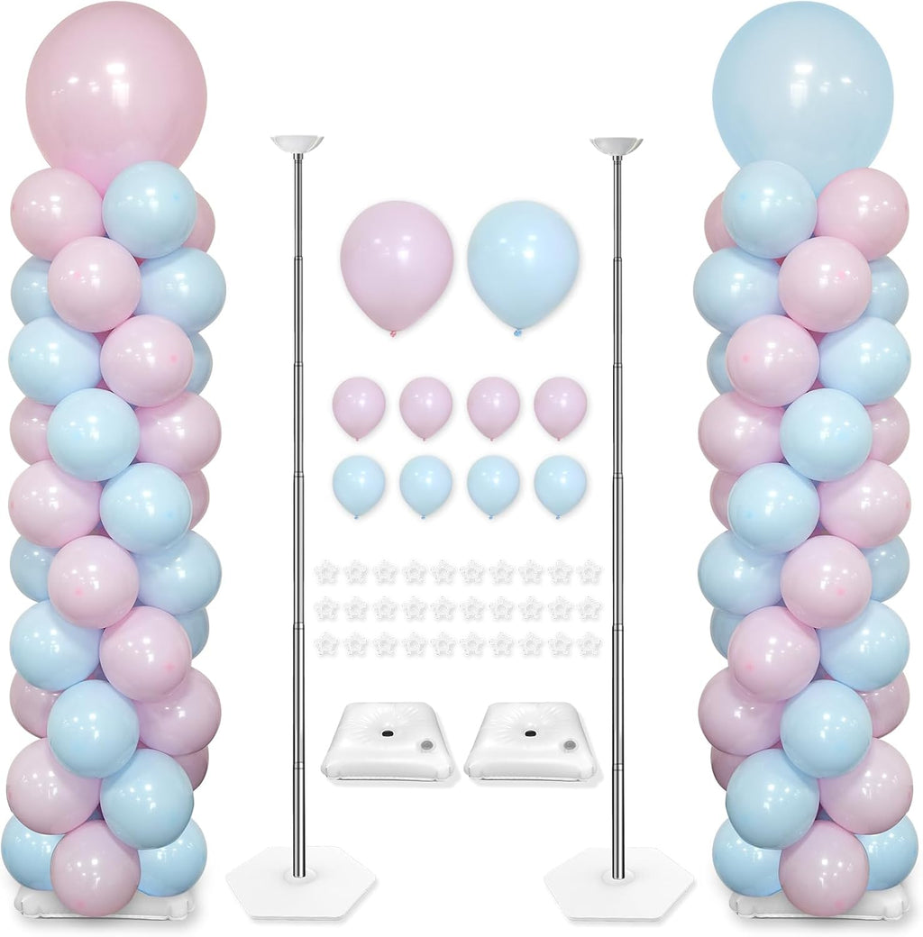 YALLOVE Balloon Column Stand Kit (Include Balloons)