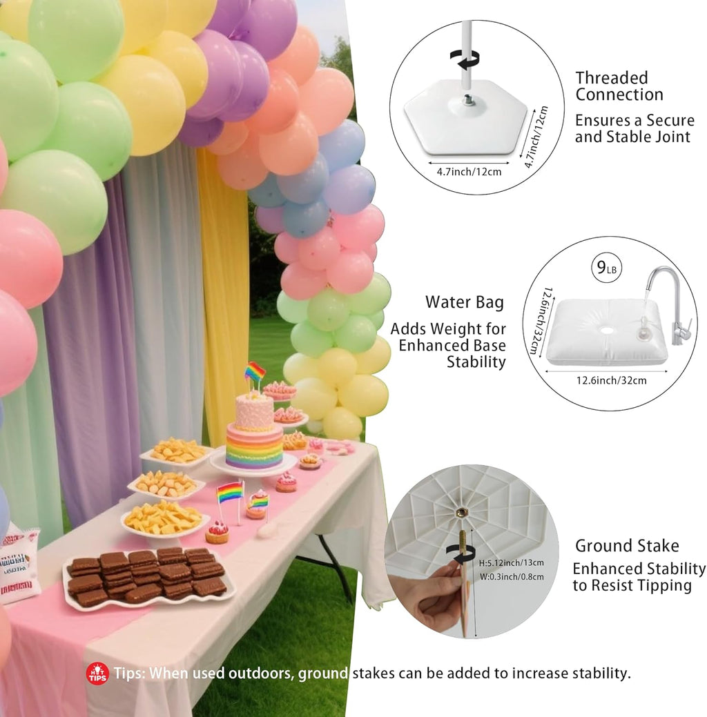 YALLOVE Balloon Arch Stand Kit