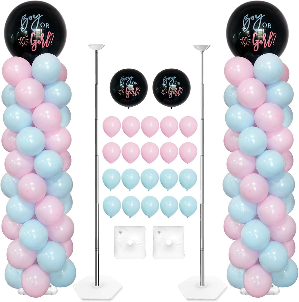 YALLOVE Balloon Column Stand Kit (Include Balloons)