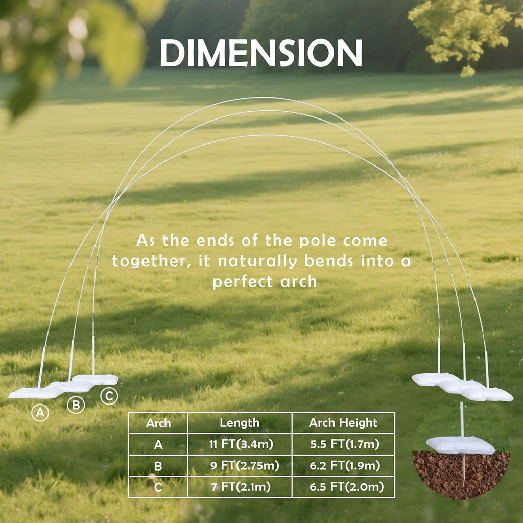 YALLOVE Balloon Arch Stand Kit