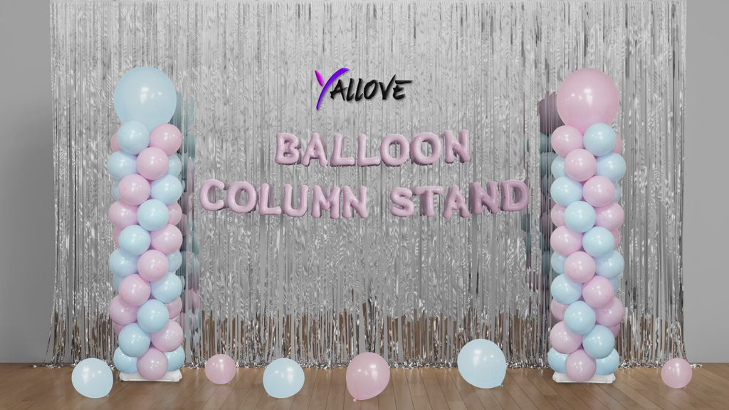 YALLOVE Balloon Column Stand Kit (Include Balloons)