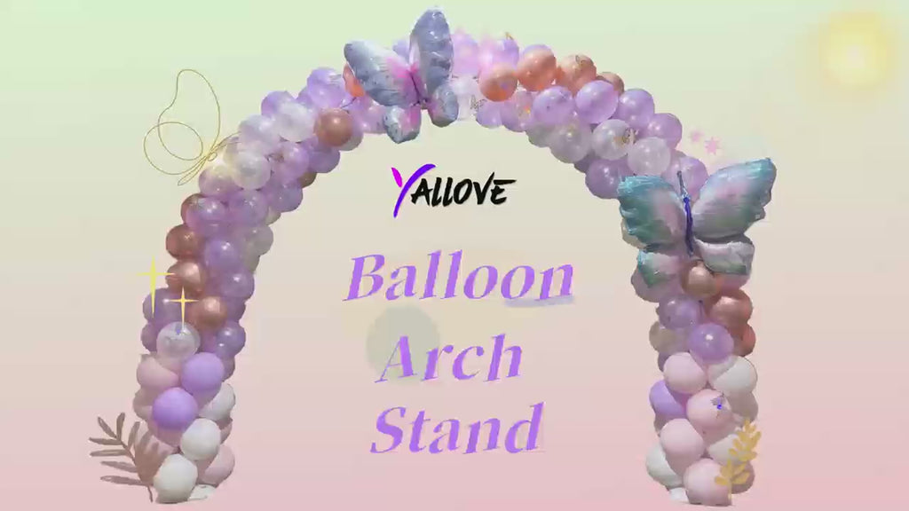 YALLOVE 21ft Balloon Arch Stand Kit