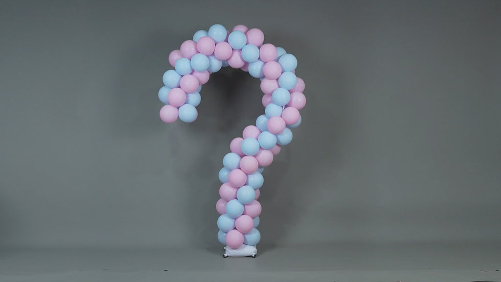 YALLOVE Metal Question Mark Balloon Stand for Baby Gender Reveal