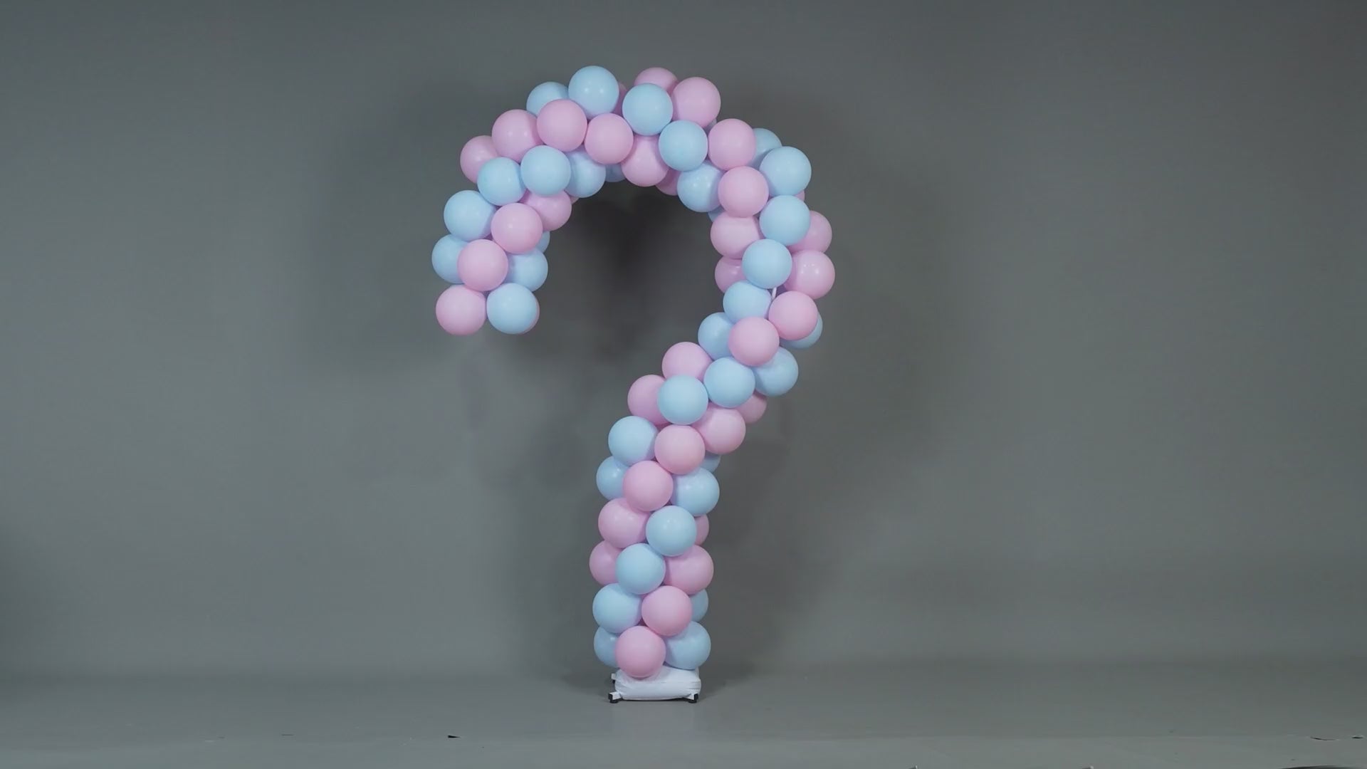YALLOVE Metal Question Mark Balloon Stand for Baby Gender Reveal