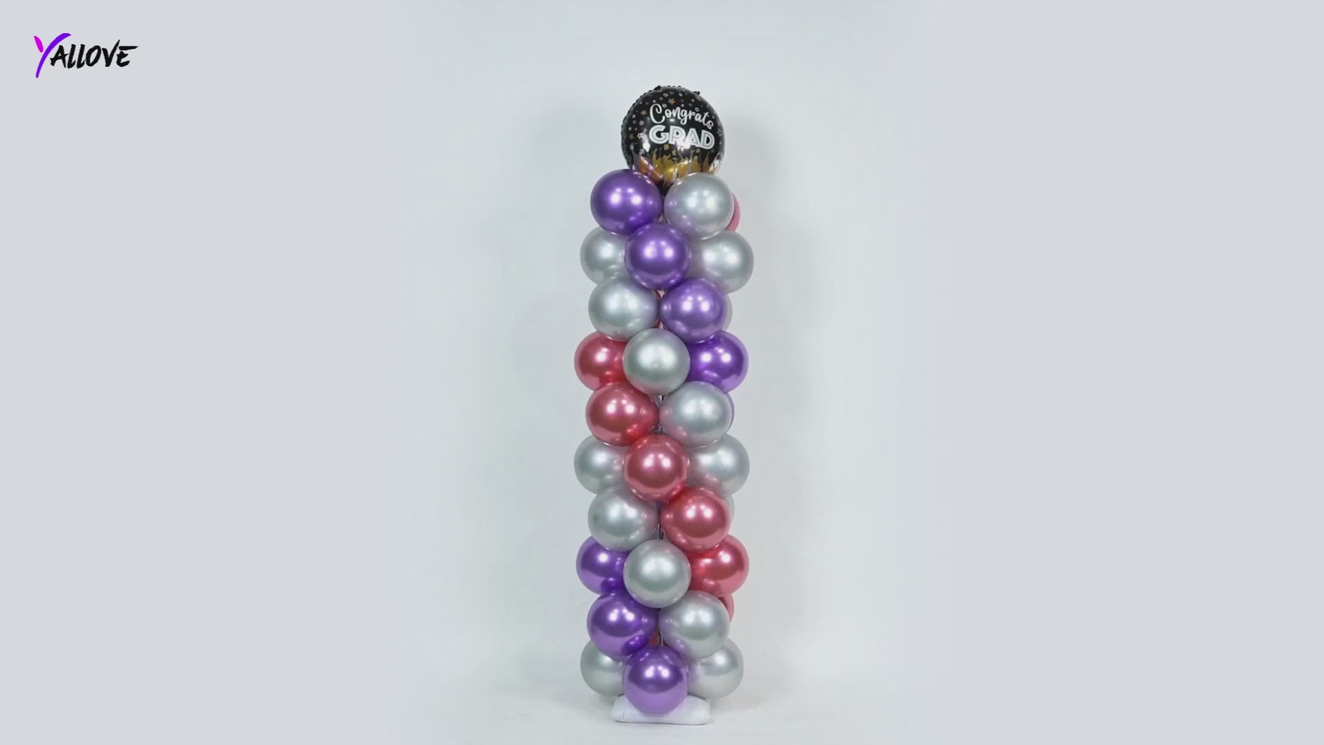 YALLOVE Balloon Column Stand Kit(Balloons Not Included)